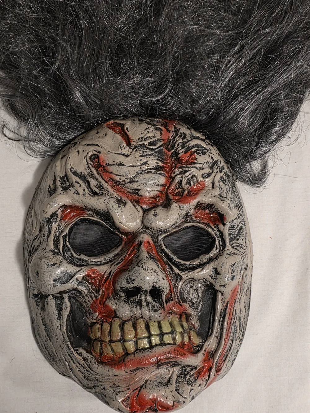 VTG Easter Unlimited Demon Zombie Witch Ghoul Mask Crazy Hair Halloween Costume